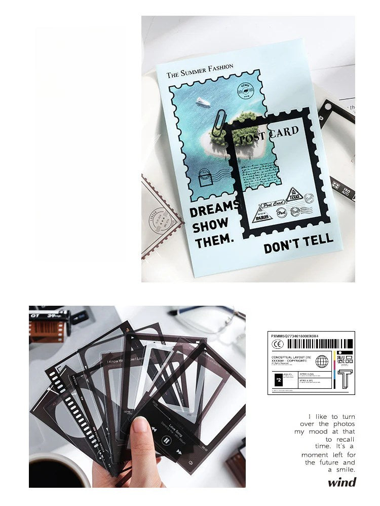 CAWPURI Imprint Collection Stickers – 20PCS Waterproof PET for Handbooks & Crafts