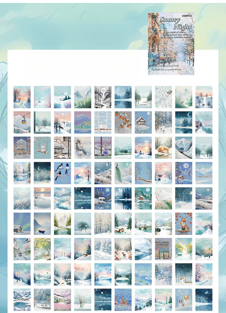 CAWPURI Four - Season Sticky Note Book – 200 Sheets of Scenic Designs