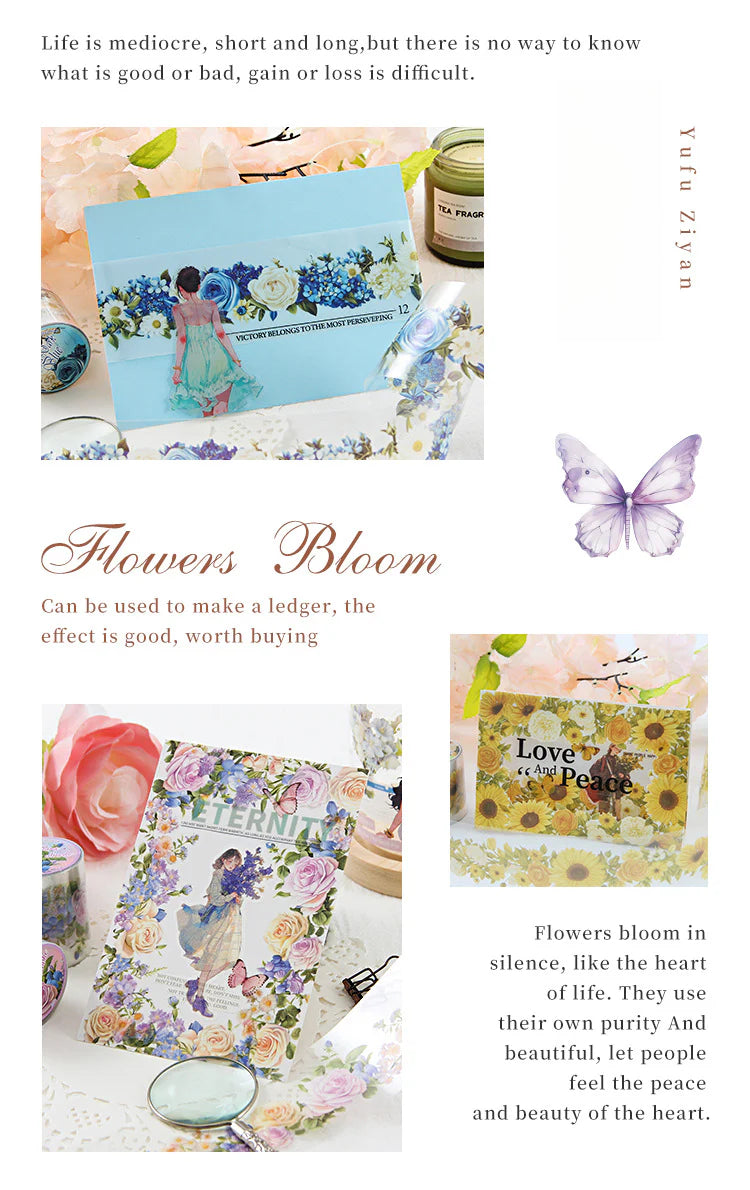 CAWPURI Dream Flower Wizard Tape – Waterproof PET Floral Handbook Tape