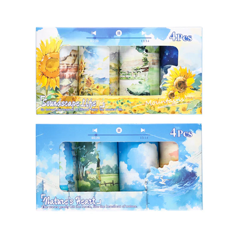 CAWPURI Rhythm Leisurely Landscaping Tape – 4 Rolls for Handbooks