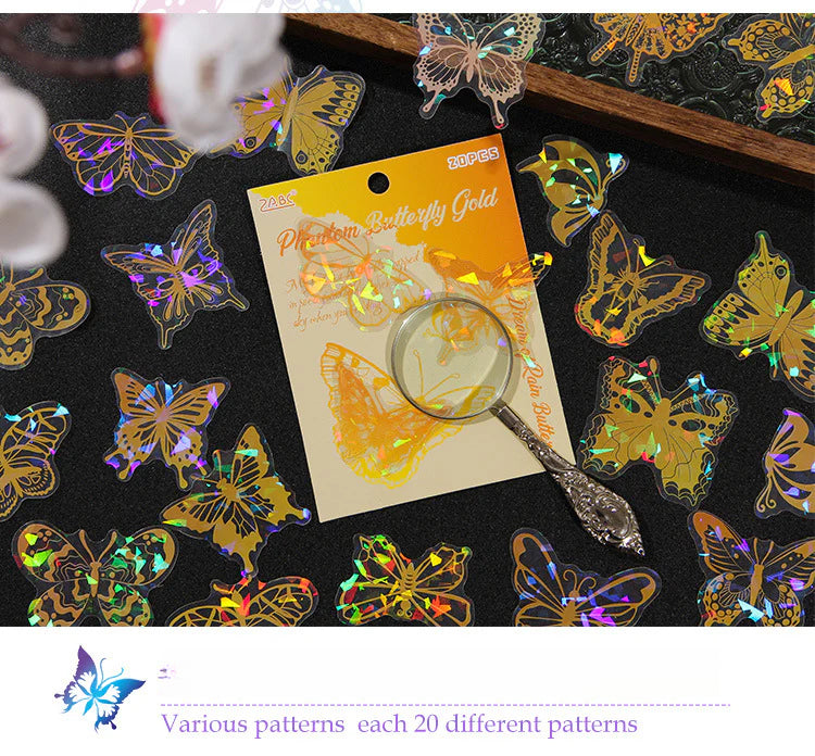 CAWPURI Yuezhenliu Yudiemeng Waterproof Sticker Set – 30 Adorable Designs