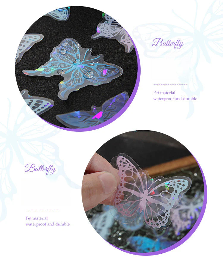 CAWPURI Yuezhenliu Yudiemeng Waterproof Sticker Set – 30 Adorable Designs