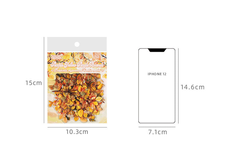 CAWPURI Chun Yu Muye Sticker Pack – 20PCS Floral Delights
