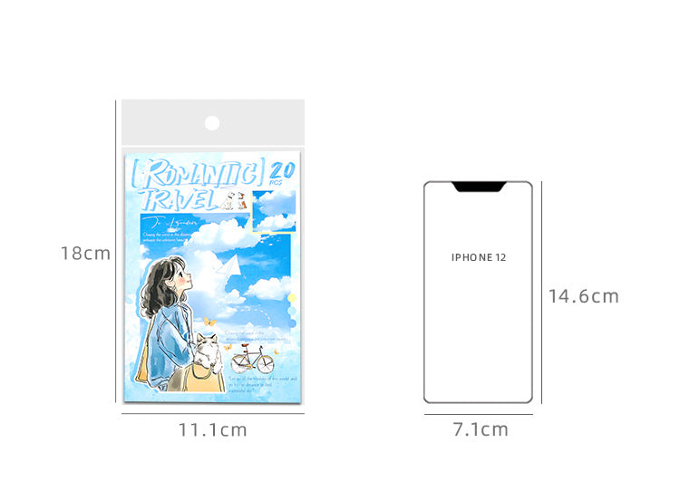 CAWPURI Chase the Ordinary Sticker Book – 20PCS Waterproof PET for Handbooks