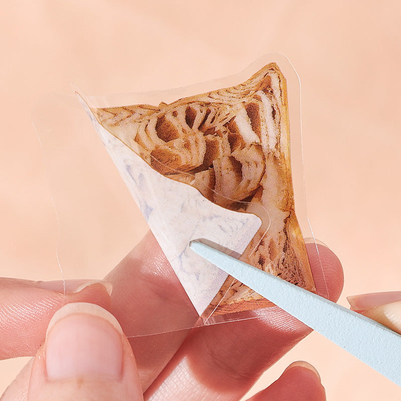 CAWPURI Yuezhen Cute Bread Handbook Stickers – 20 Adorable Designs