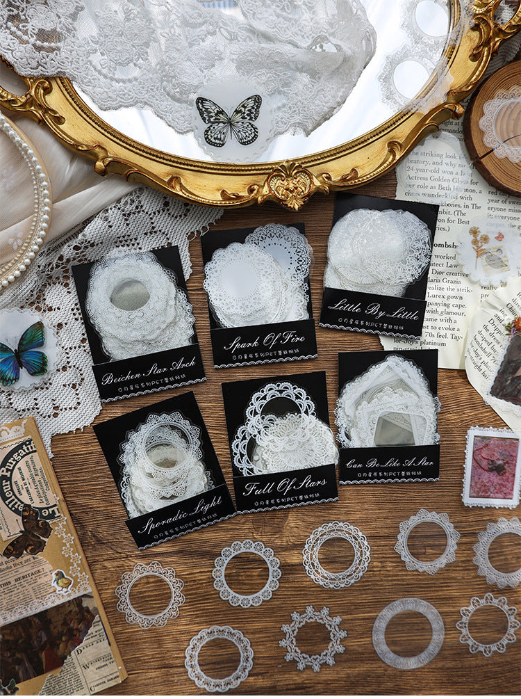 CAWPURI Sun Moon Stars Handbook Sticker Set – Retro - Inspired for Crafts