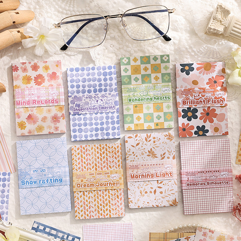 CAWPURI Retro Emotional Writing Notepad – Decorative Base Paper for Handbooks