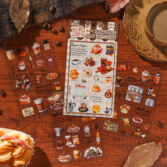 Gourmet Handbook Stickers - 4 Exquisite Designs