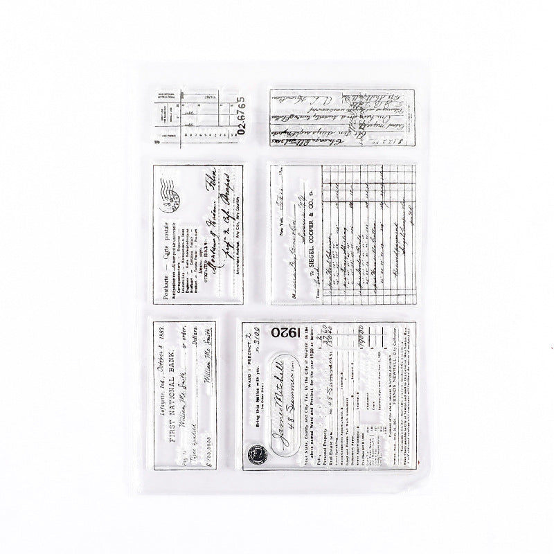 CAWPURI Retro Silicone Transparent Seal Stamp Set – DIY Handbook Decor