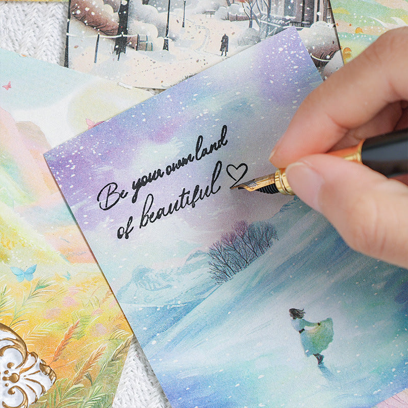 CAWPURI Four - Season Sticky Note Book – 200 Sheets of Scenic Designs