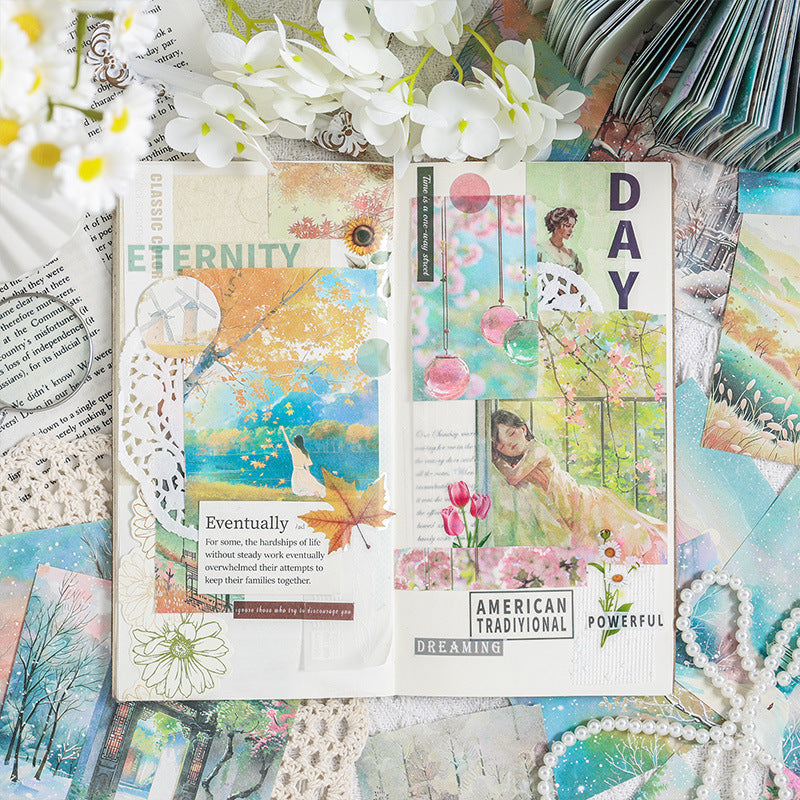 CAWPURI Four - Season Sticky Note Book – 200 Sheets of Scenic Designs