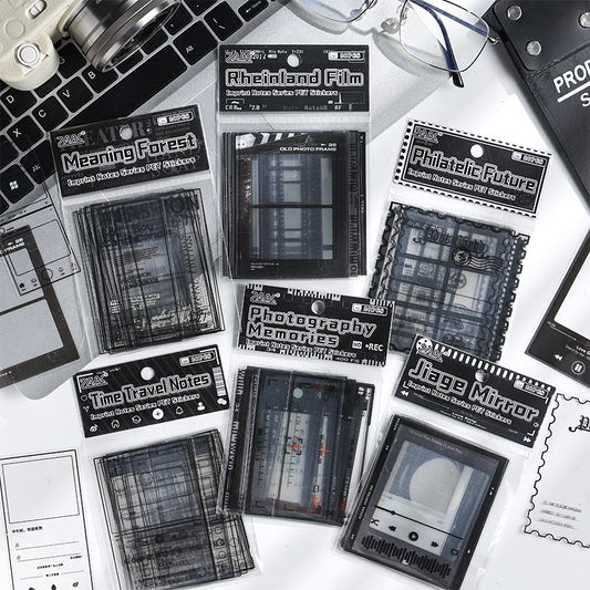 CAWPURI Imprint Collection Stickers – 20PCS Waterproof PET for Handbooks & Crafts