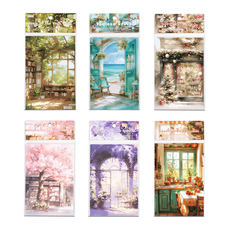CAWPURI Chenxi Impression Handbook Notes – 30 Sheets for Retro Handbooks