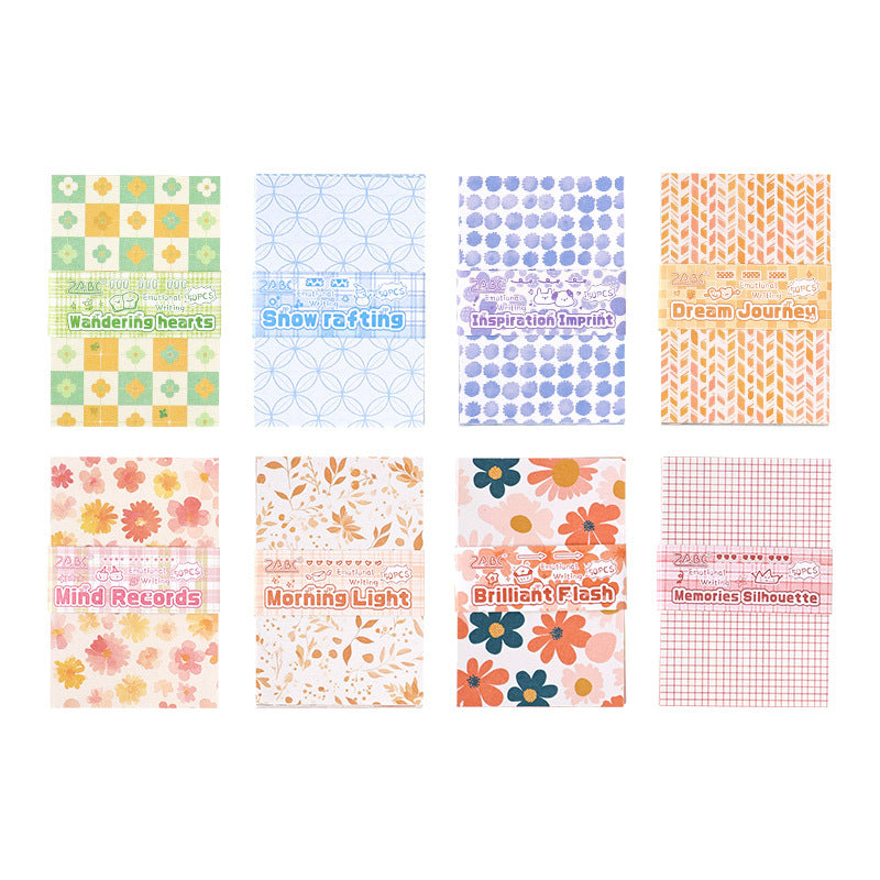 CAWPURI Retro Emotional Writing Notepad – Decorative Base Paper for Handbooks
