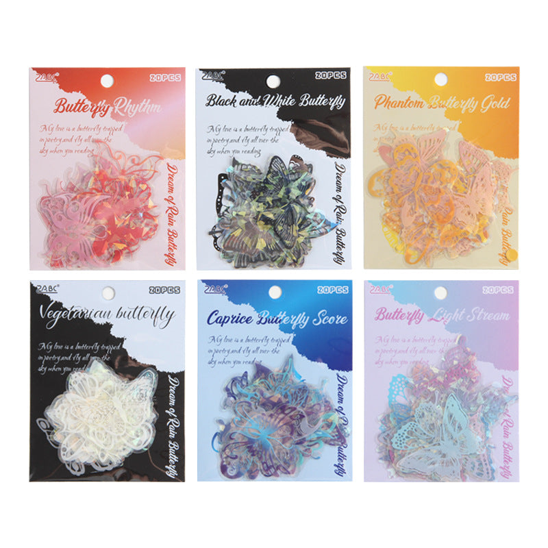 CAWPURI Yuezhenliu Yudiemeng Waterproof Sticker Set – 30 Adorable Designs