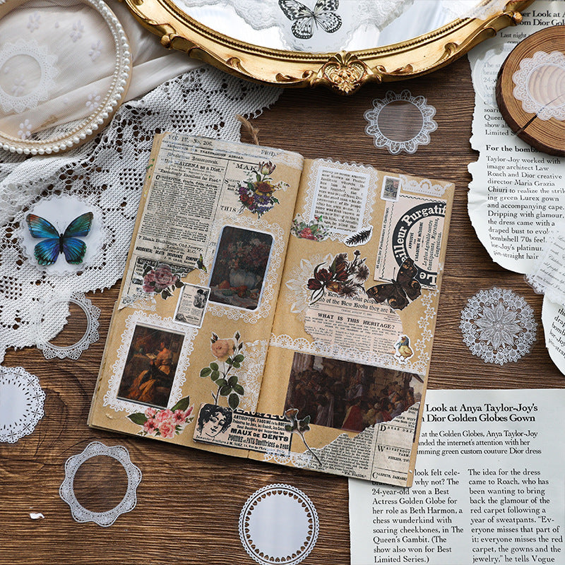 CAWPURI Sun Moon Stars Handbook Sticker Set – Retro - Inspired for Crafts