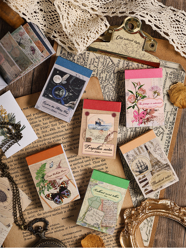 CAWPURI Yuezhen Guling Eternal Sticker Book – 40 Adorable Retro Designs