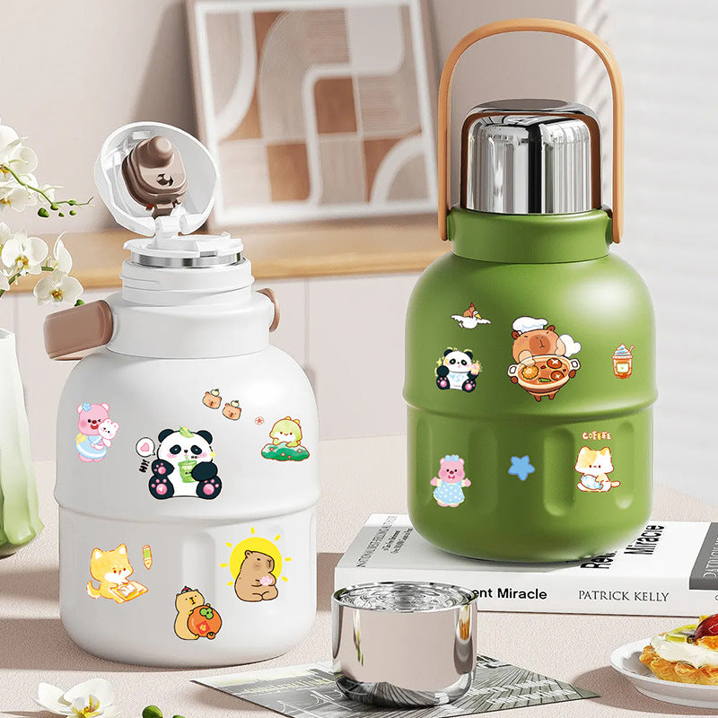 CAWPURI Cute Cartoon Waterproof Stickers – 16 Adorable Designs for Crafts