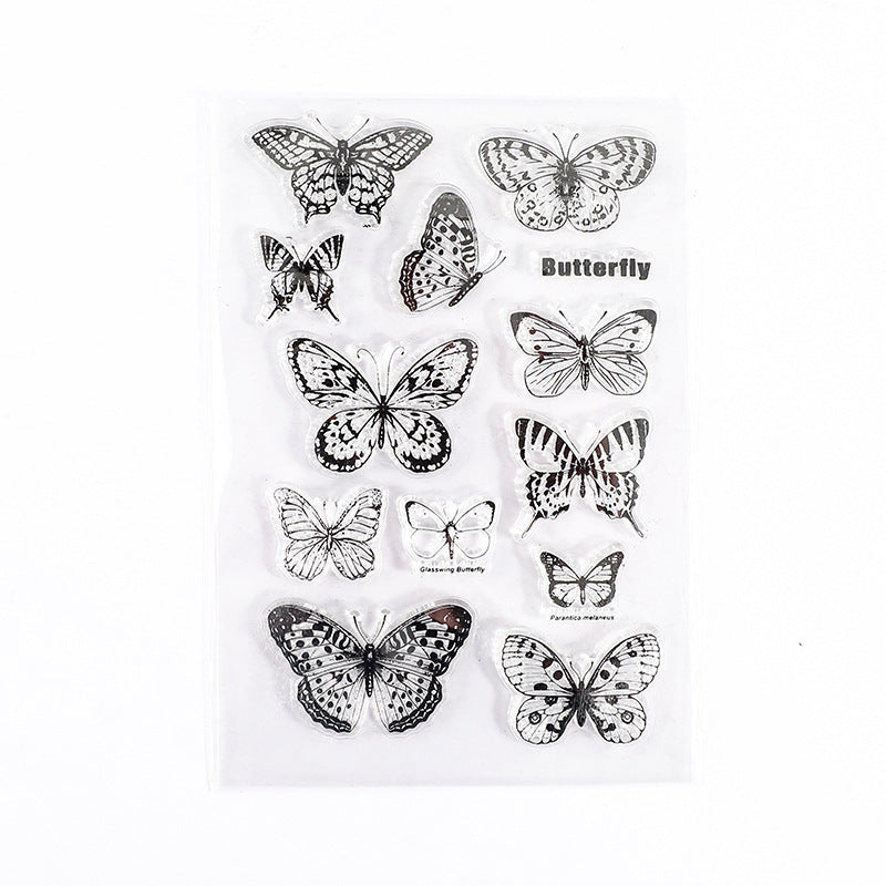 CAWPURI Retro Silicone Transparent Seal Stamp Set – DIY Handbook Decor