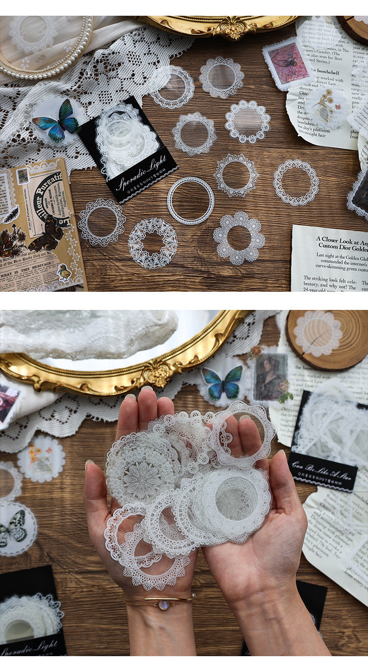 CAWPURI Sun Moon Stars Handbook Sticker Set – Retro - Inspired for Crafts