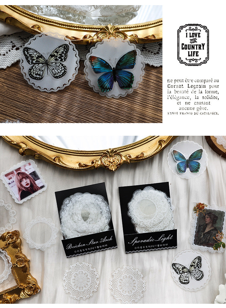 CAWPURI Sun Moon Stars Handbook Sticker Set – Retro - Inspired for Crafts