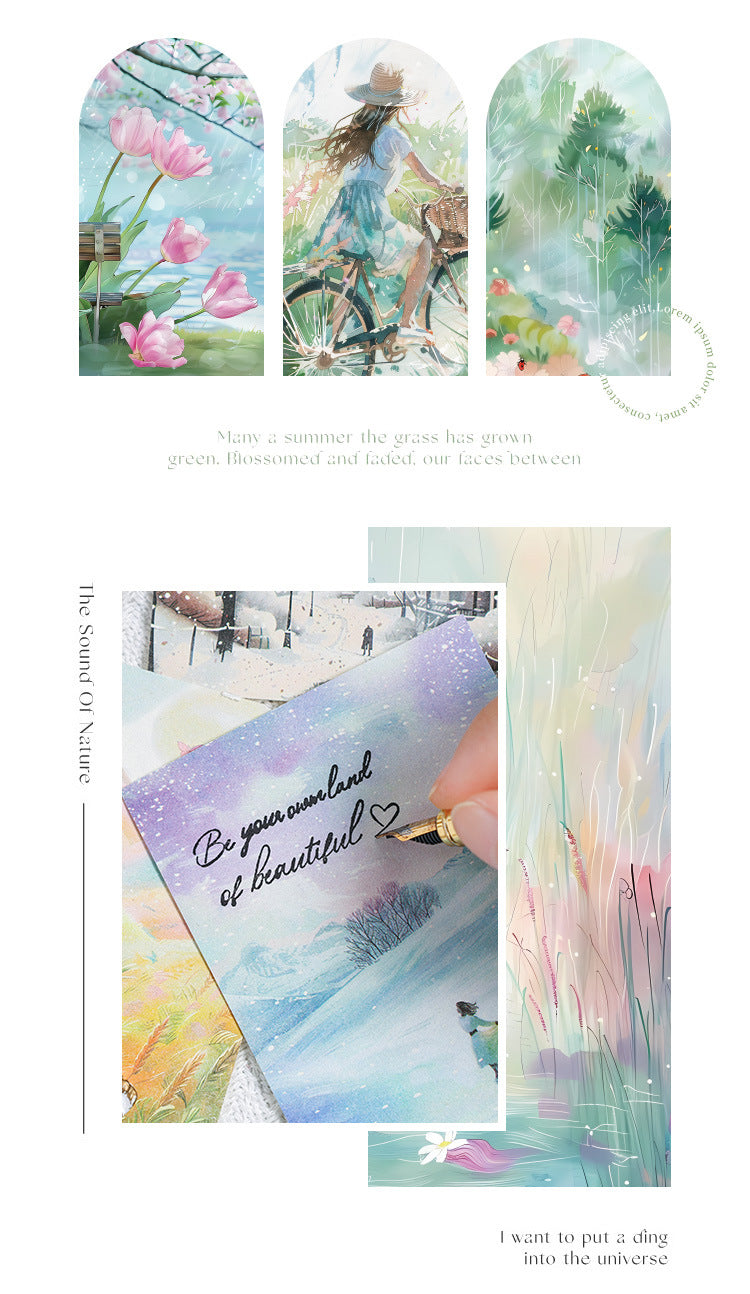 CAWPURI Four - Season Sticky Note Book – 200 Sheets of Scenic Designs