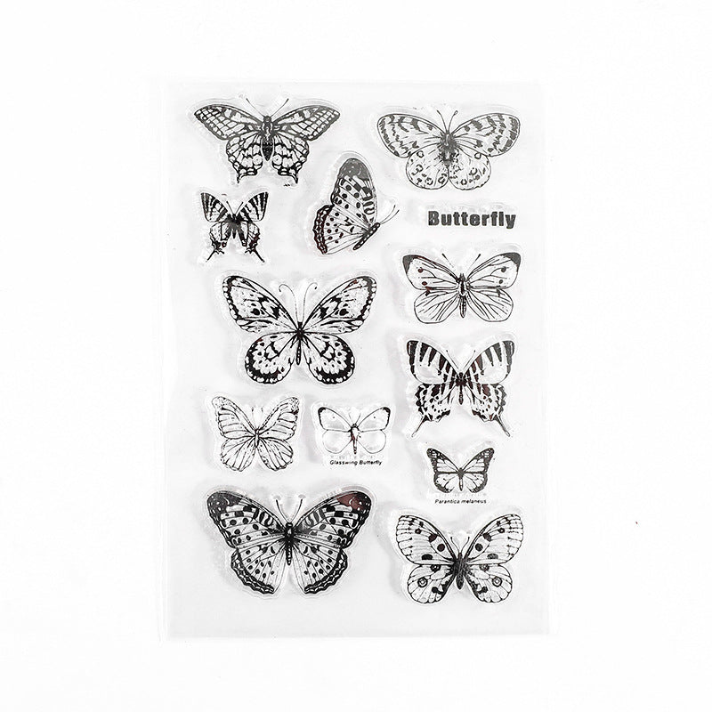 CAWPURI Retro Silicone Transparent Seal Stamp Set – DIY Handbook Decor
