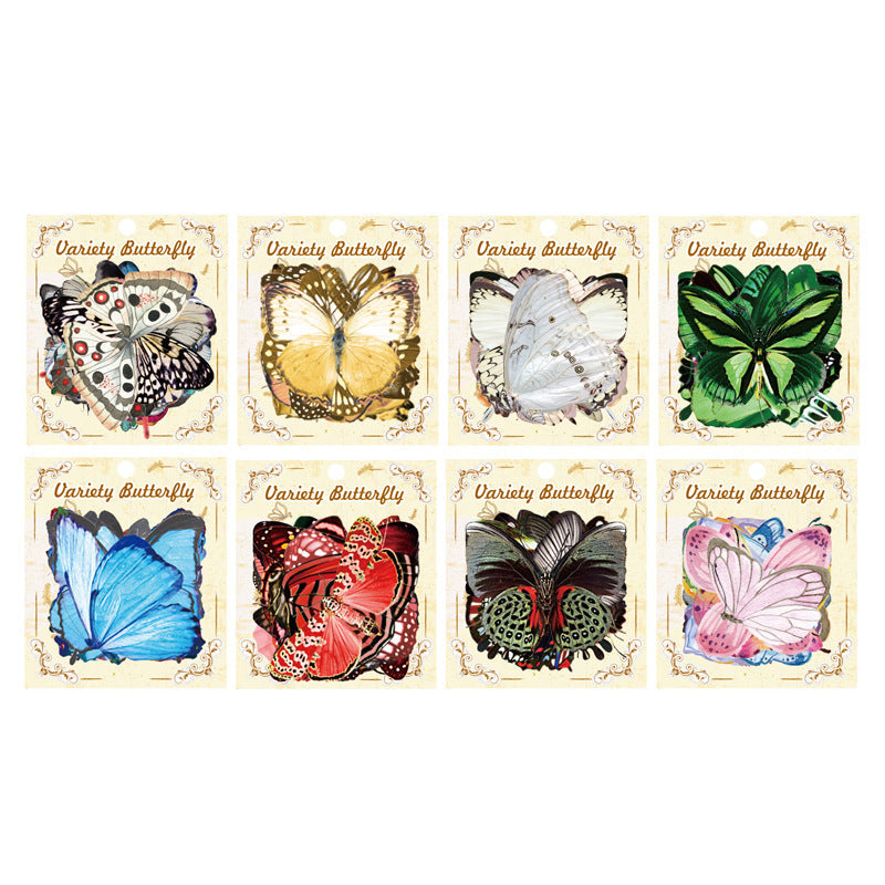 CAWPURI Variety Butterfly Stickers – 40PCS Cute Waterproof PVC for Crafts