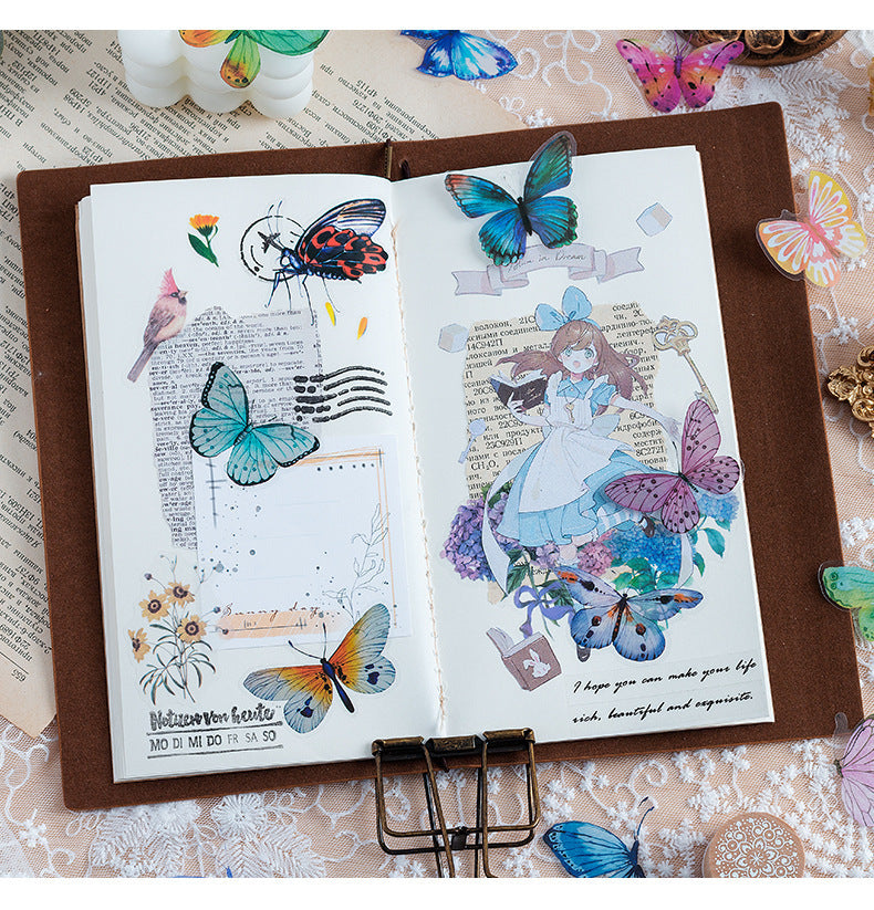 CAWPURI Variety Butterfly Stickers – 40PCS Cute Waterproof PVC for Crafts