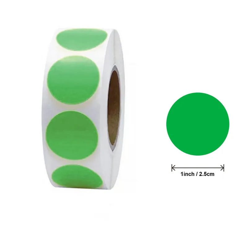 CAWPURI 500Pcs/Roll Love Heart Shaped Sticker Seal Labels Birthday Party Gift Packaging Cute Stationery Sticker Scrapbooking for Craft