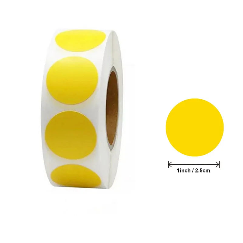 CAWPURI 500Pcs/Roll Love Heart Shaped Sticker Seal Labels Birthday Party Gift Packaging Cute Stationery Sticker Scrapbooking for Craft