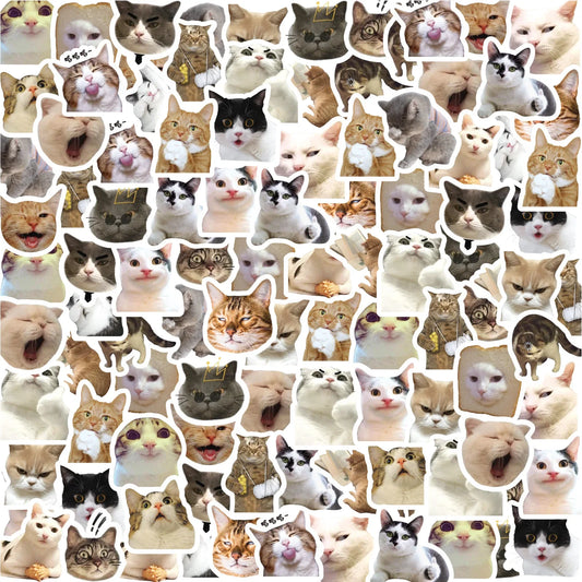 46Pcs Cute Cat Stickers for DIY Scrapbooking & Decor | CAWPURI