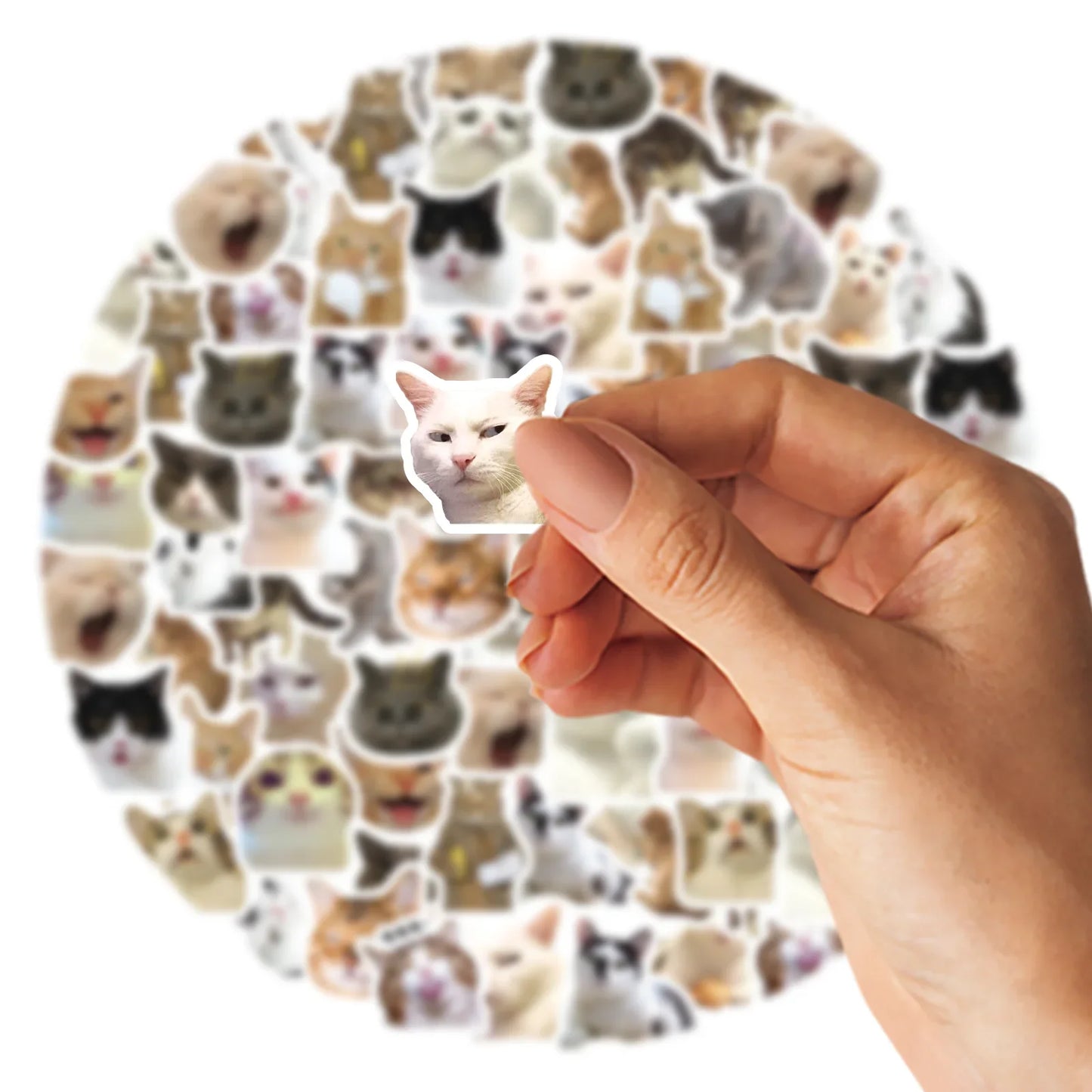 46Pcs Cute Cat Stickers for DIY Scrapbooking & Decor | CAWPURI