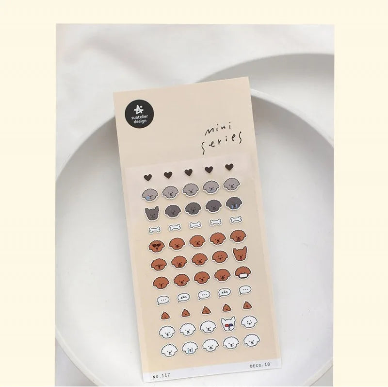 CAWPURI Korean Import Suatelier Kawaii Daily Life Food Animals Cute Stickers Scrapbooking Diy Journal Stationery Sticker Gift