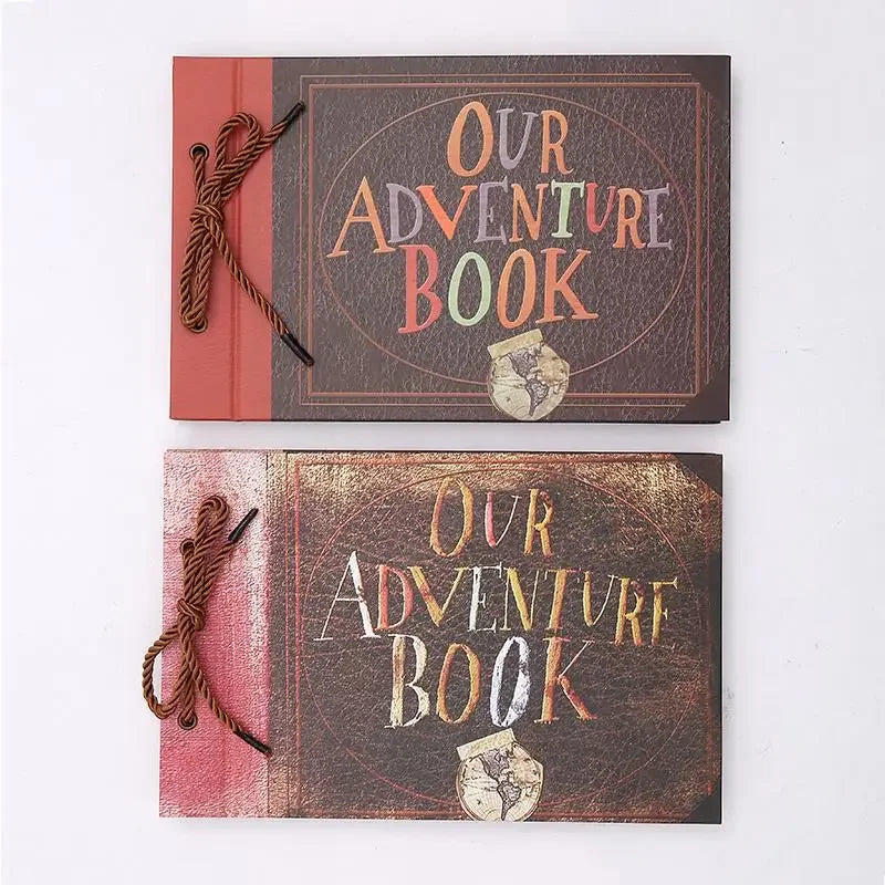 Photo Album DIY Handmade Photo Album Scrapbook Our Adventure Book Retro Kraft Album Anniversary Wedding Memory Mother's Day Gift