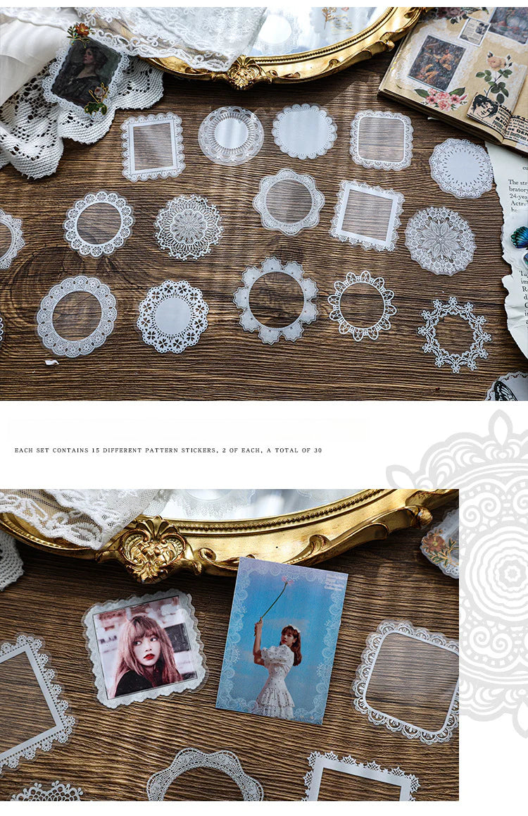 CAWPURI Sun Moon Stars Handbook Sticker Set – Retro - Inspired for Crafts