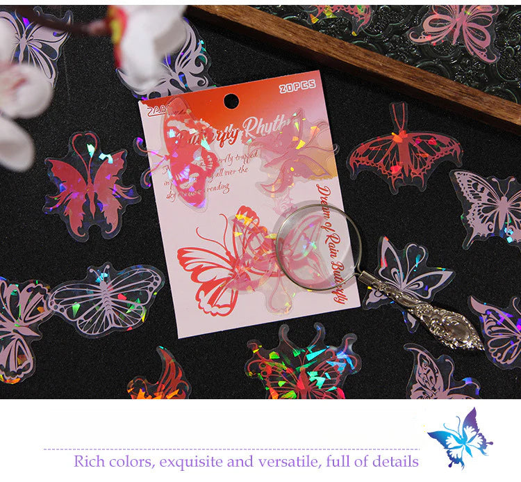 CAWPURI Yuezhenliu Yudiemeng Waterproof Sticker Set – 30 Adorable Designs