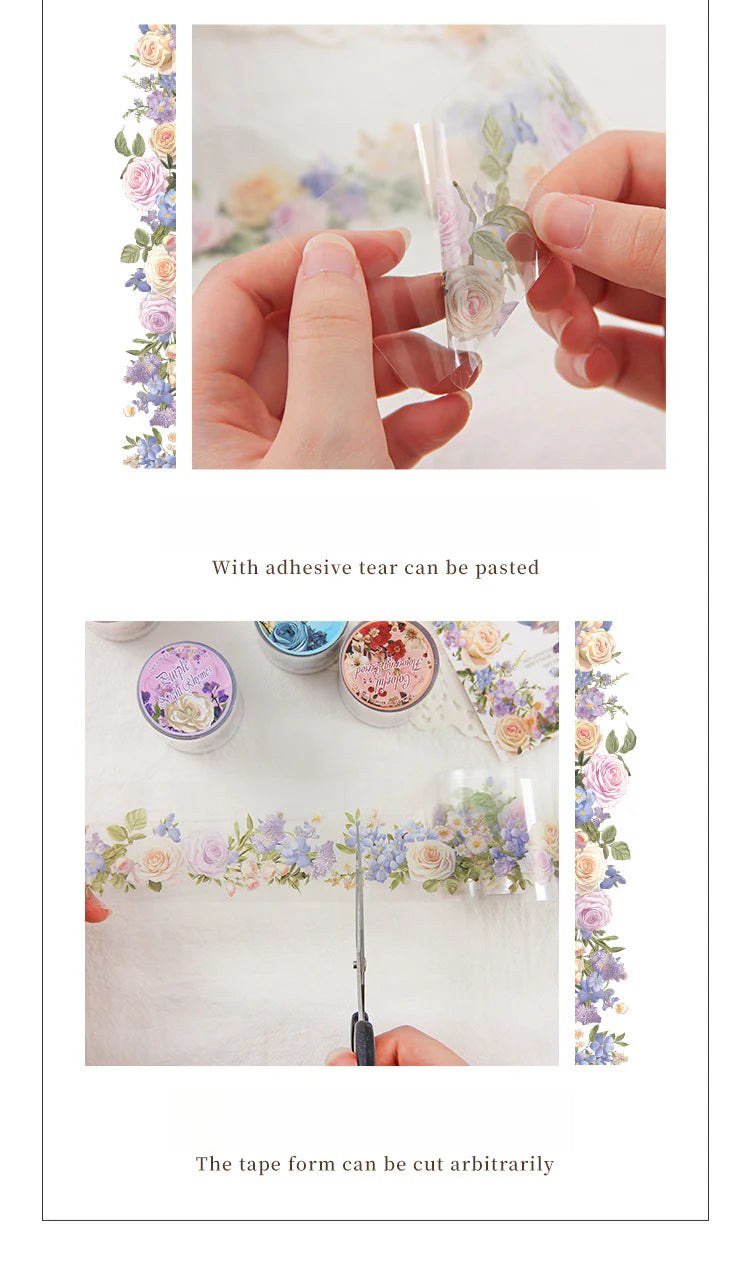 CAWPURI Dream Flower Wizard Tape – Waterproof PET Floral Handbook Tape