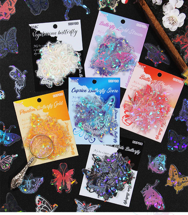 CAWPURI Yuezhenliu Yudiemeng Waterproof Sticker Set – 30 Adorable Designs