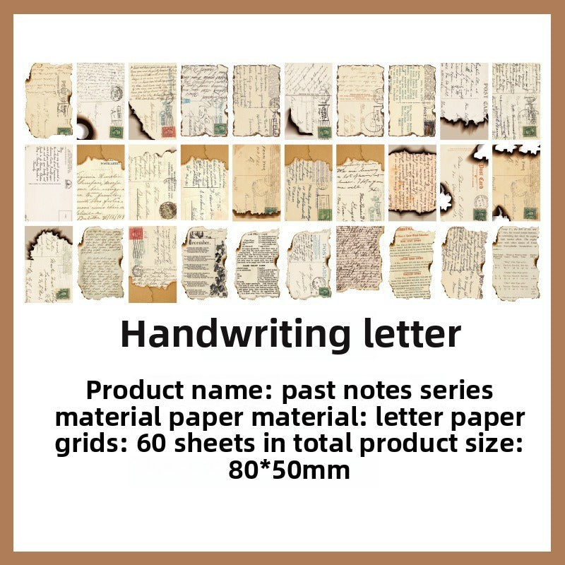 CAWPURI 100PCS Retro Wuxia Handbook Material Paper – Lightweight Collage Sheets