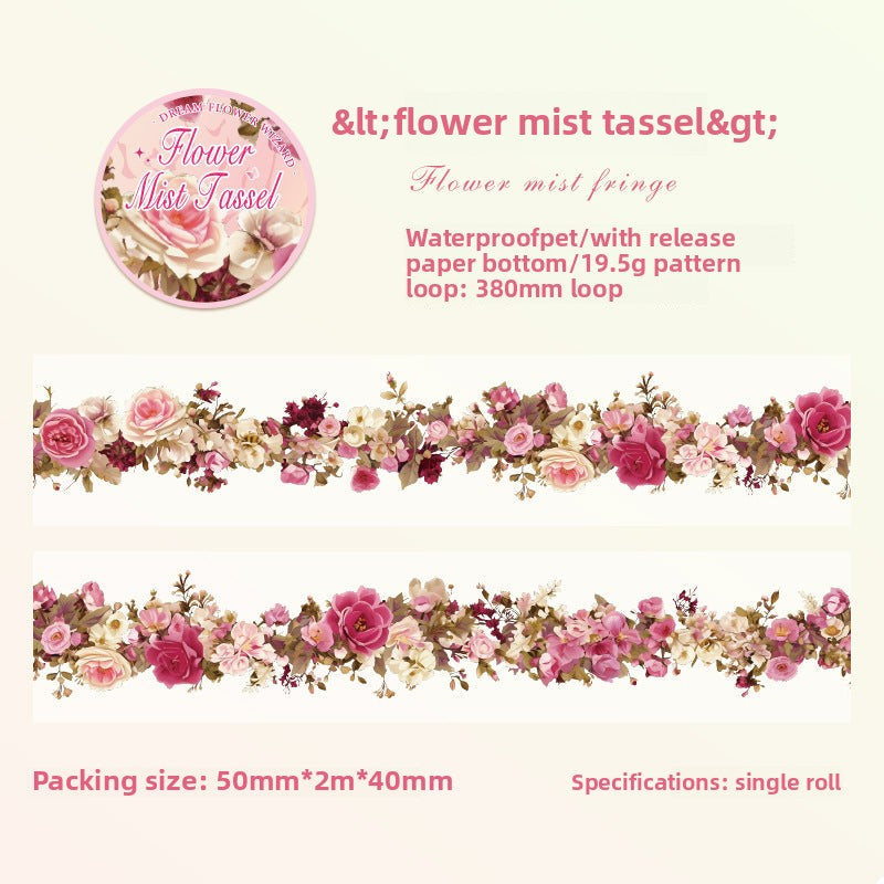 CAWPURI Dream Flower Wizard Tape – Waterproof PET Floral Handbook Tape