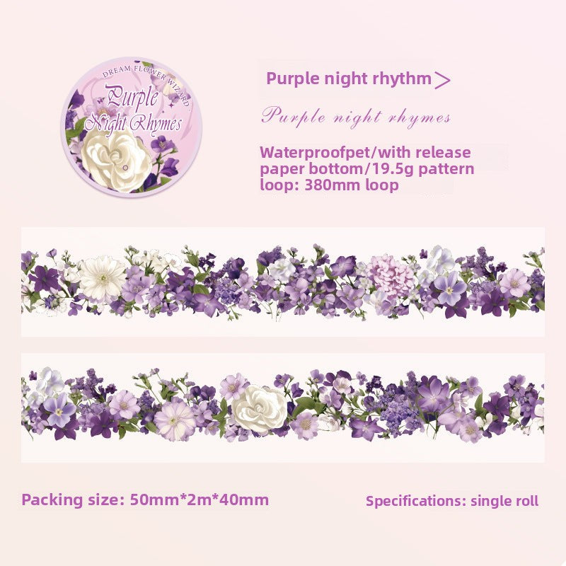 CAWPURI Dream Flower Wizard Tape – Waterproof PET Floral Handbook Tape