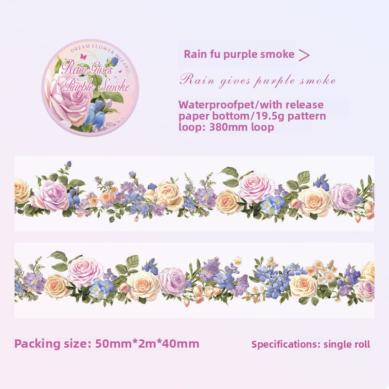 CAWPURI Dream Flower Wizard Tape – Waterproof PET Floral Handbook Tape