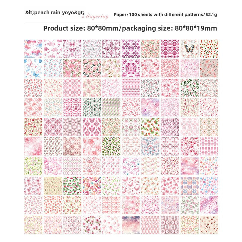 CAWPURI 100PCS Retro Wuxia Handbook Material Paper – Lightweight Collage Sheets