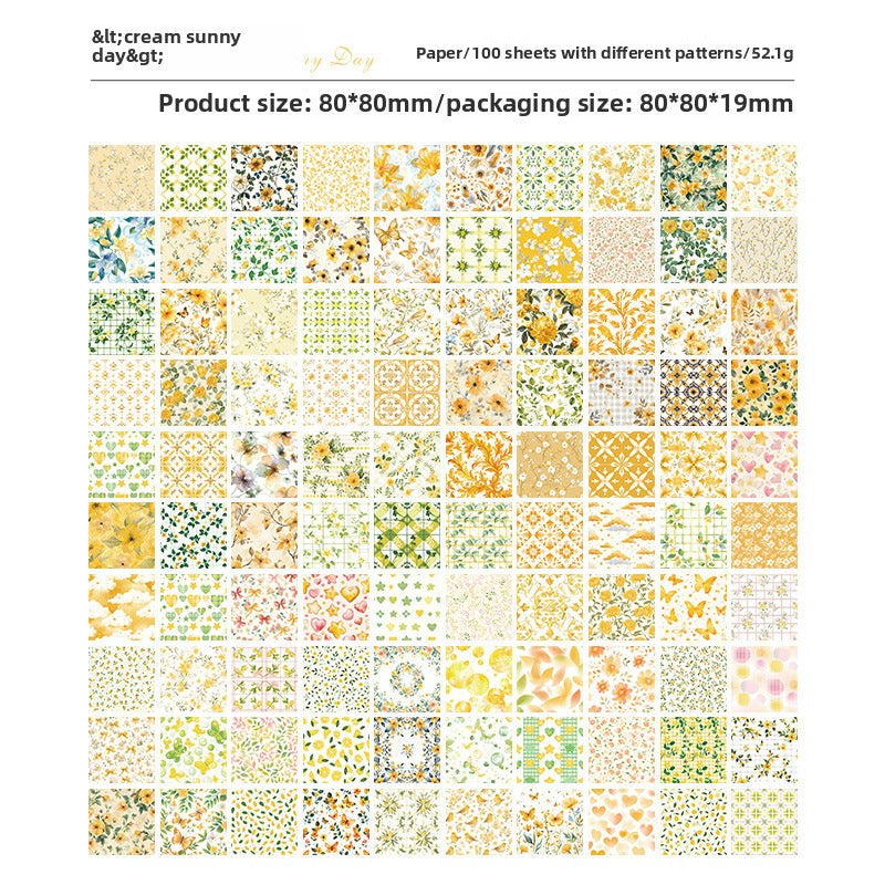 CAWPURI Mihua Manyuan Material Book – 100 Retro Pattern Sheets for Handbooks