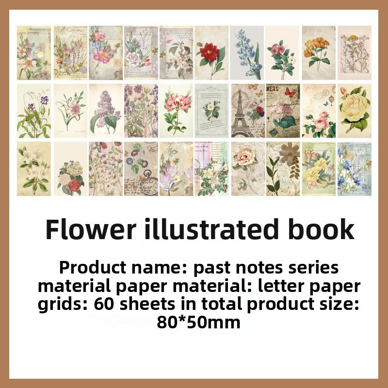 CAWPURI 100PCS Retro Wuxia Handbook Material Paper – Lightweight Collage Sheets