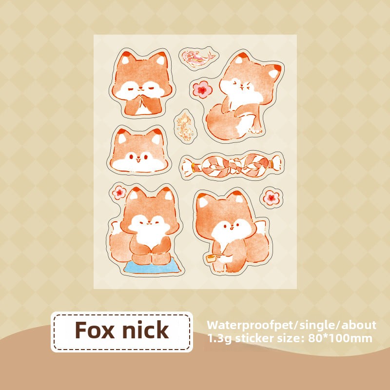 CAWPURI Cute Cartoon Waterproof Stickers – 16 Adorable Designs for Crafts