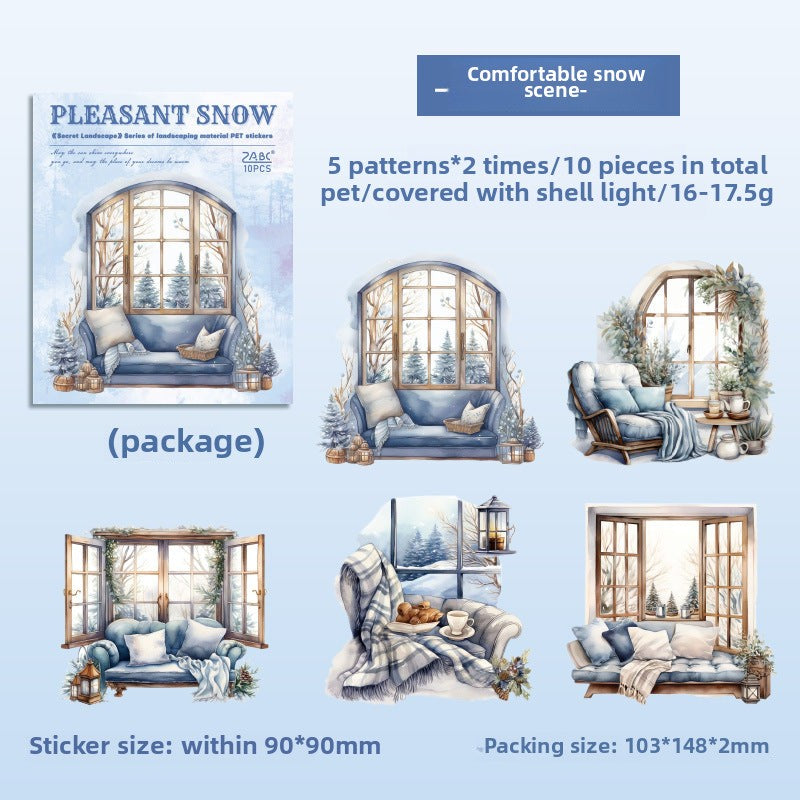 Secret Landscape Waterproof Stickers – 50 Enchanting Outdoor Designs