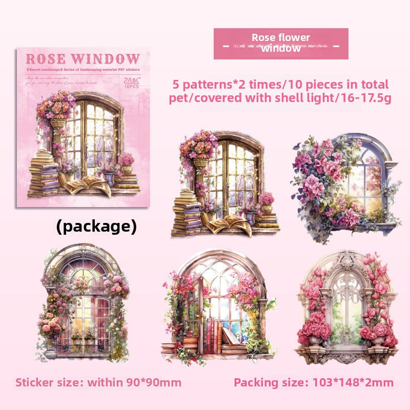 Secret Landscape Waterproof Stickers – 50 Enchanting Outdoor Designs