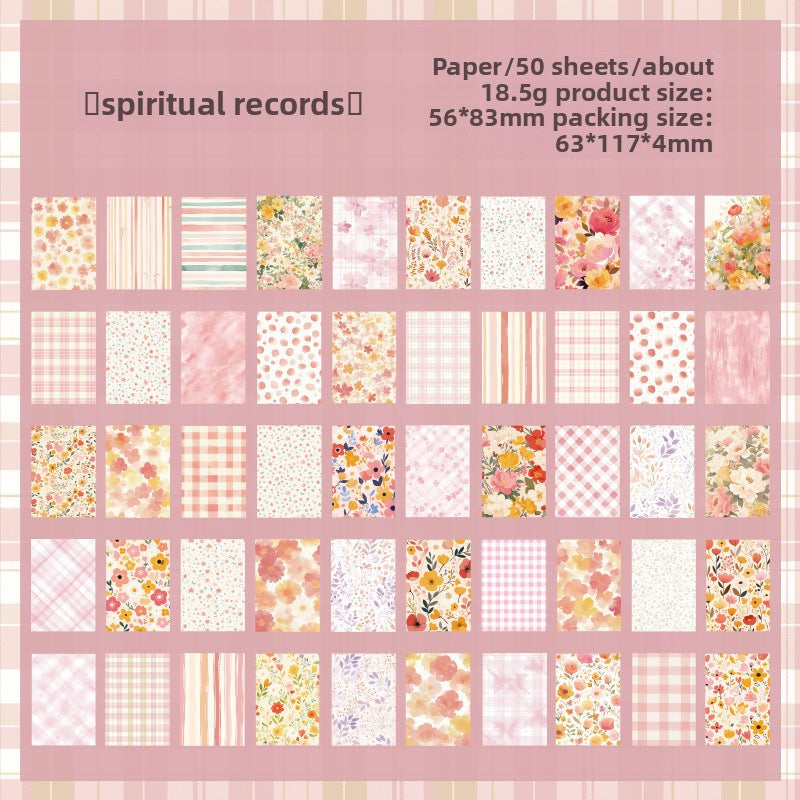 CAWPURI Retro Emotional Writing Notepad – Decorative Base Paper for Handbooks